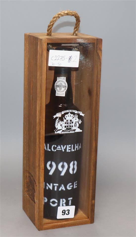 A bottle of Real Cavelha 1998 Vintage Port